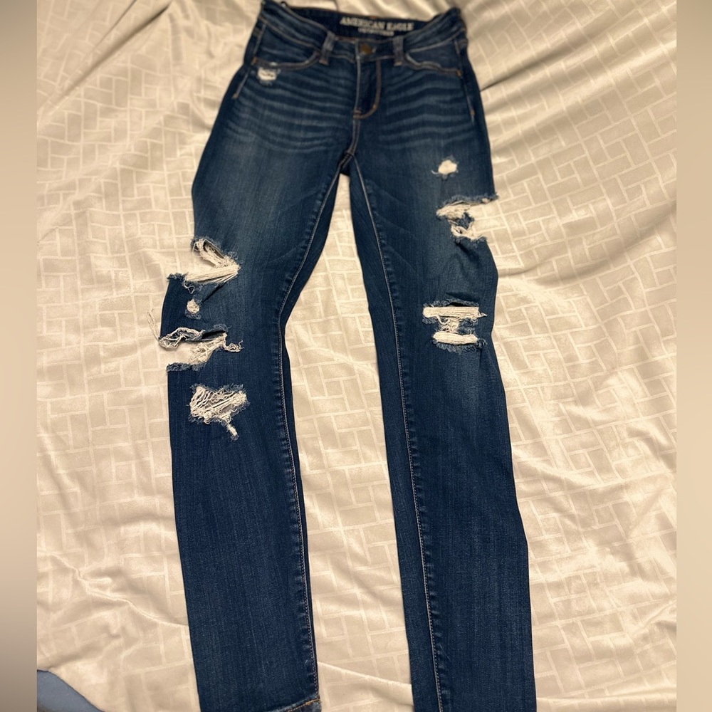 American Eagle ripped jeans